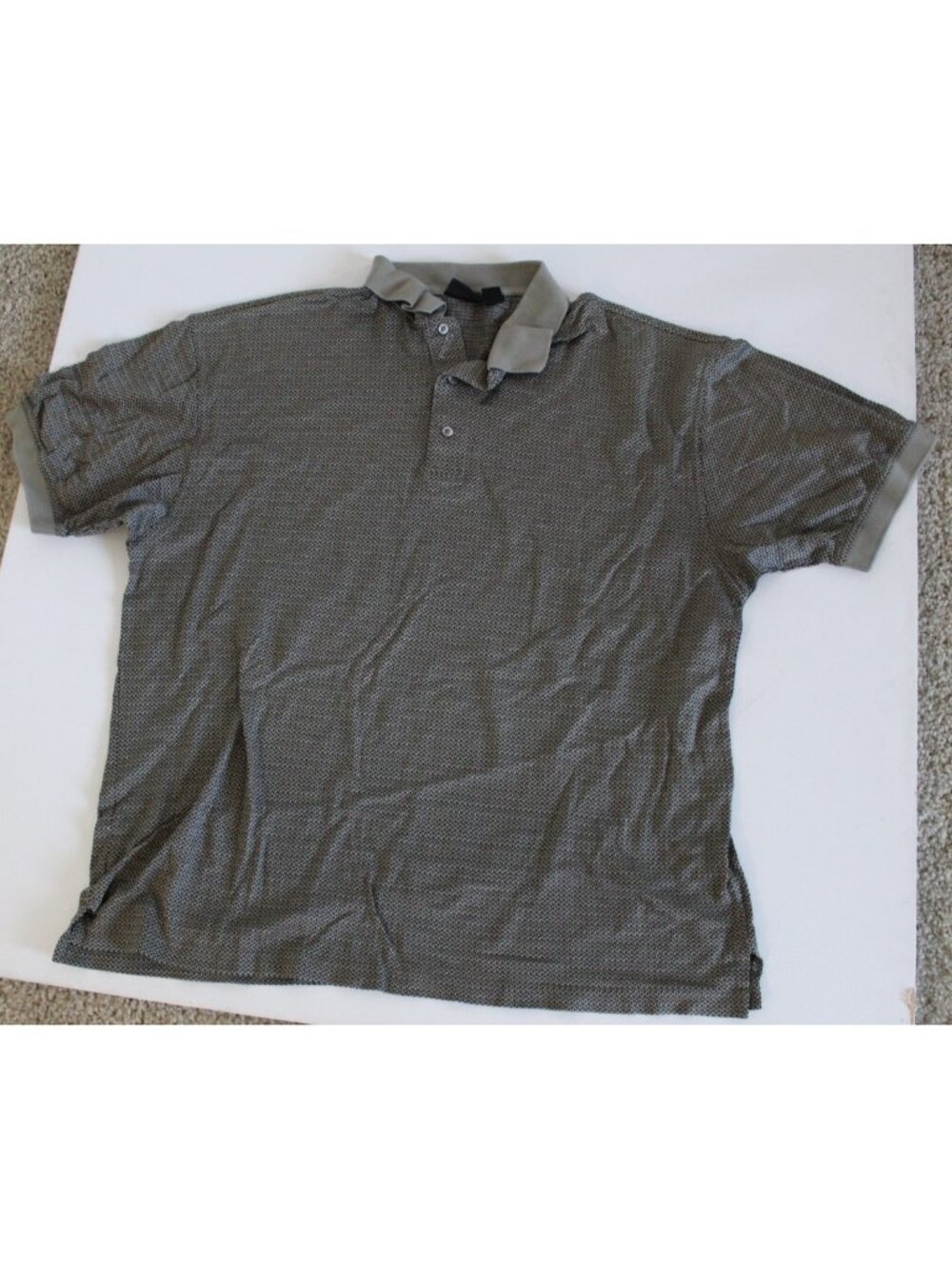 Ping Mens XL Golf Polo Shirt Short Sleeve Gray Double Mercerized Cotton Knit